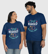 Just Married 40 Years Ago Unisex Half Sleeve T-Shirts (Pack of 2)