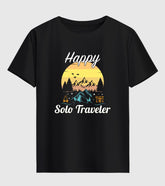 Happy Solo Traveler Unisex Half Sleeve T-Shirt