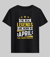 Born in April Half Sleeve T-Shirt
