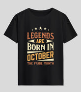 Born in October Half Sleeve T-Shirt