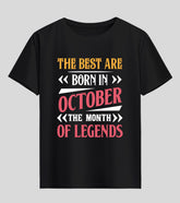 Best are Born in October Half Sleeve T-Shirt