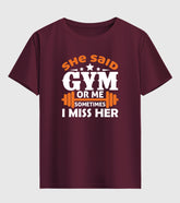 Gym For Me Unisex Half Sleeve T-Shirt