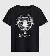 Skull Structure Half Sleeve T-Shirt
