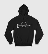 Skull Structure Front-Back Print Unisex Hooded SweatShirt