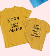 Yoga Mama Unisex Half Sleeve T-Shirts (Pack of 2)