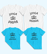 Yoga Family Unisex Half Sleeve T-Shirts (Pack of 4)