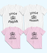 Yoga_Family Unisex Half Sleeve T-Shirts (Pack of 4)