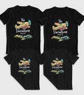 Vacation Mode On Unisex Half Sleeve T-Shirts (Pack of 4)