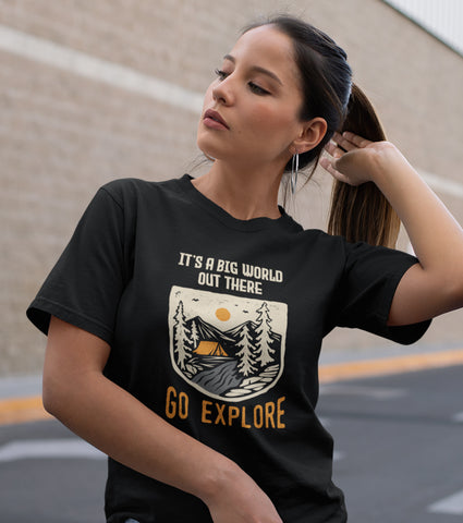 Go Explore Unisex Half Sleeve T-Shirt