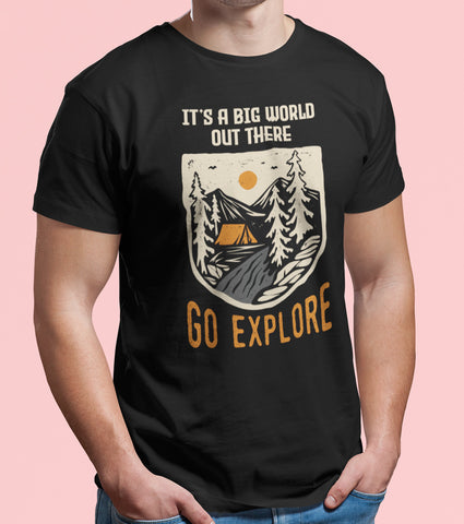 Go Explore Unisex Half Sleeve T-Shirt