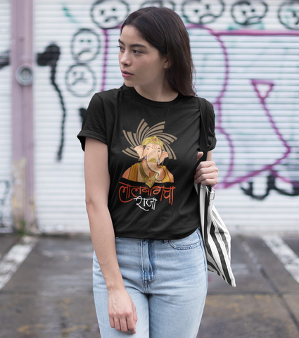 LaalBaagCha Raja Unisex Half Sleeve T-Shirt