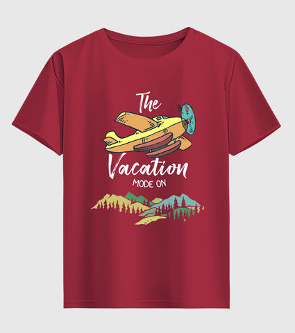 Vacation Mode On Unisex Half Sleeve T-Shirt