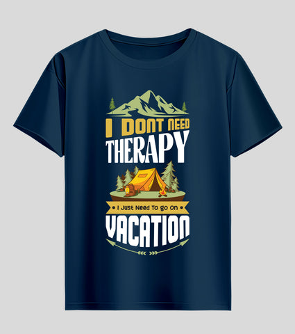 On Vacation Unisex Half Sleeve T-Shirt