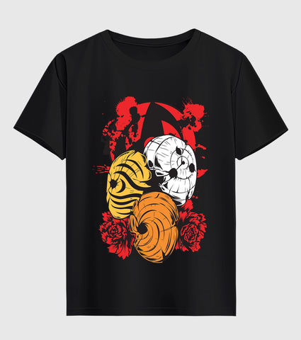 Naruto Masks Half Sleeve T-Shirt
