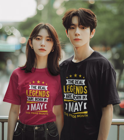 Born in May Half Sleeve T-Shirt