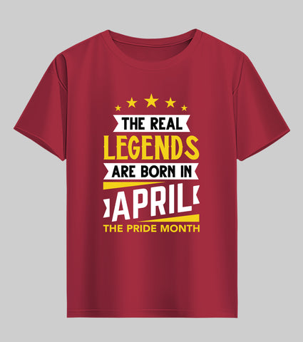 Born in April Half Sleeve T-Shirt