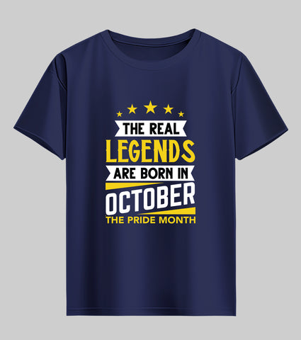 Born in October Half Sleeve T-Shirt