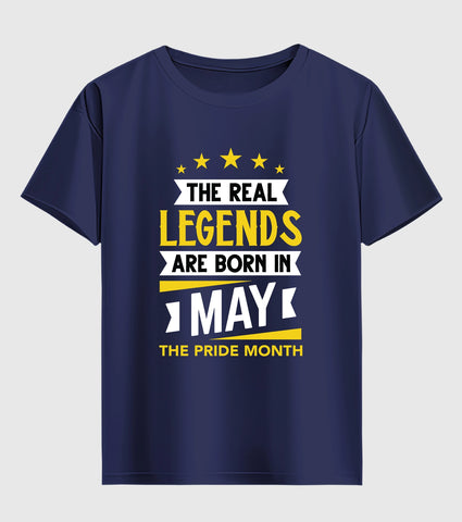 The Real Legend are Born in May Half Sleeve T-Shirt