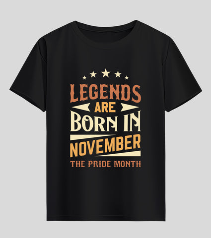 Born in November Half Sleeve T-Shirt