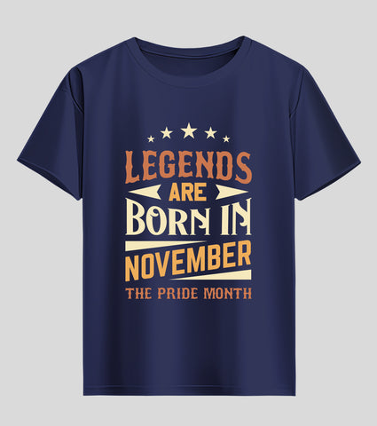 Born in November Half Sleeve T-Shirt