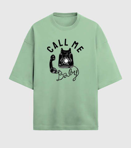 Call Me baby Unisex Terry Oversized T-Shirt