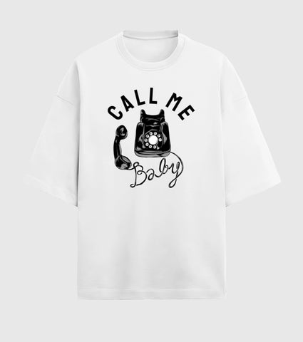 Call Me baby Unisex Terry Oversized T-Shirt