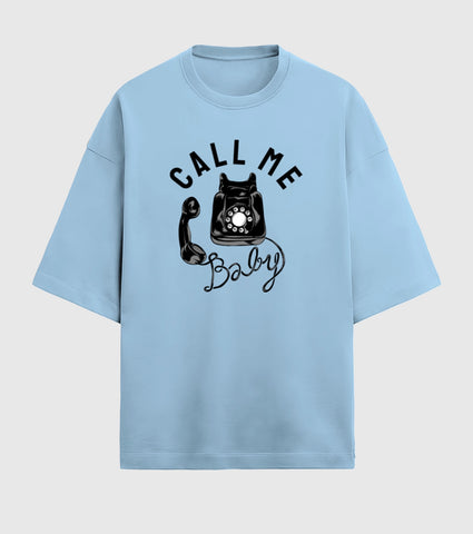 Call Me baby Unisex Terry Oversized T-Shirt