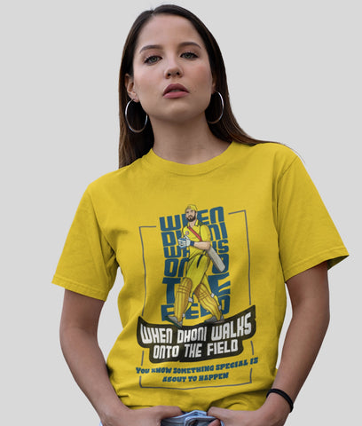 Dhoni Walks Unisex Half Sleeve T-Shirt