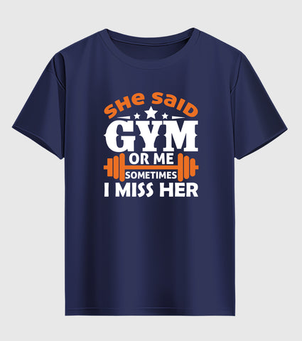 Gym For Me Unisex Half Sleeve T-Shirt