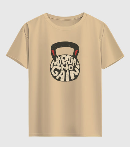 No Pain Unisex Half Sleeve T-Shirt