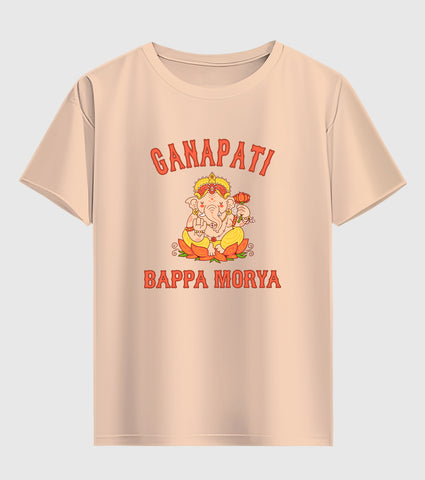 Ganpati Bapa Moriya Unisex Half Sleeve T-Shirt