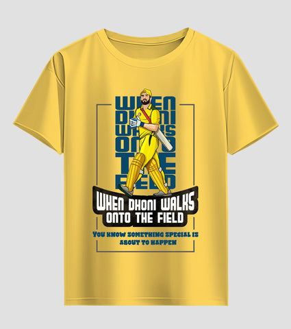 Dhoni Walks Unisex Half Sleeve T-Shirt