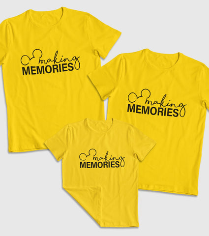 Making Memories Unisex Half Sleeve T-Shirts (Pack of 3)