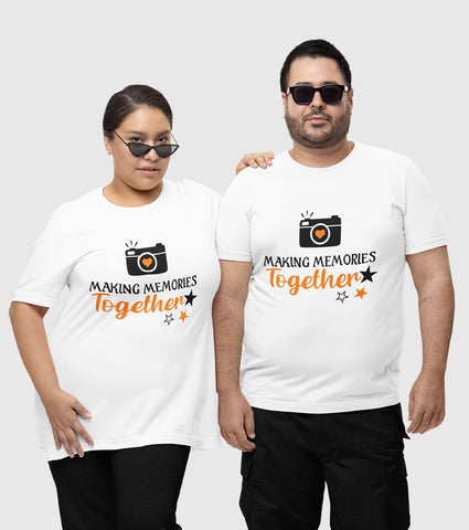 Making Memories Together Unisex Half Sleeve T-Shirts (Pack of 2)