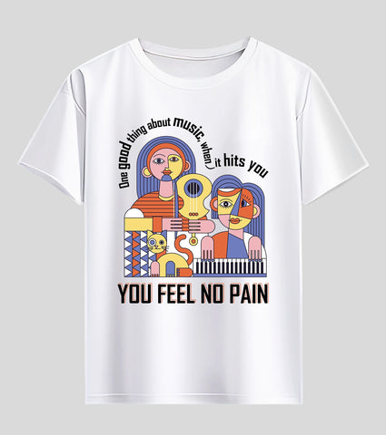 No Pain Unisex Half Sleeve T-Shirt