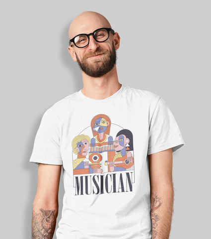 Musician Unisex Half Sleeve T-Shirt