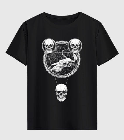 Skull Triangle Half Sleeve T-Shirt