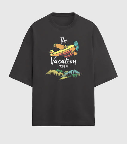 Vacation Mode On Unisex Terry Oversized T-Shirt
