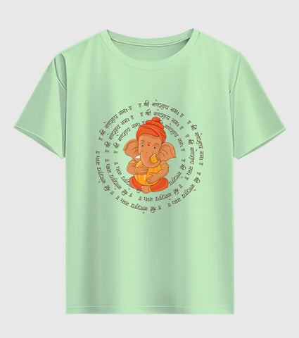 Ganeshay with Laddu Unisex Half Sleeve T-Shirt