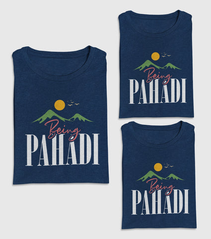 Being Pahadi Unisex Half Sleeve T-Shirts (Pack of 3)