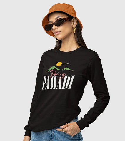 Being Pahadi Unisex Full Sleeve T Shirt