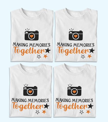 Making Memories Unisex Half Sleeve T-Shirts (Pack of 4)