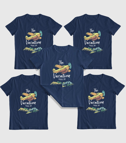 Vacation Mode On Group Unisex Half Sleeve T-Shirts (Pack of 5)