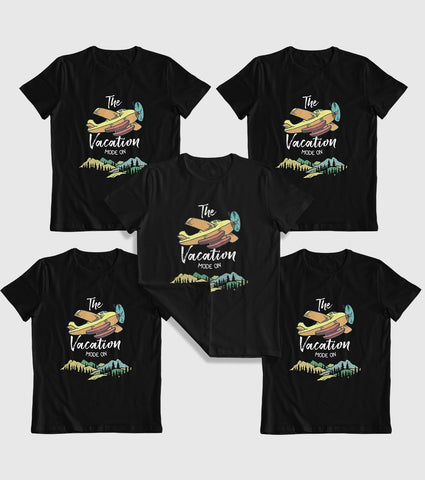 Vacation Mode On Group Unisex Half Sleeve T-Shirts (Pack of 5)